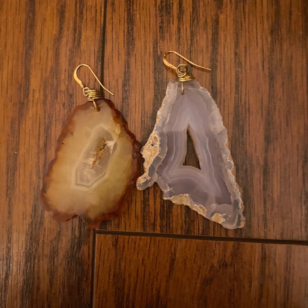 Stone earrings